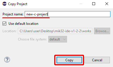 eclipse copy project